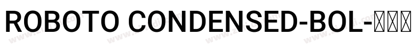 ROBOTO CONDENSED-BOL字体转换